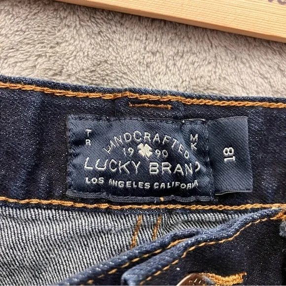 Lucky Brand Classic Straight Dark Wash  Blue Denim Boys Size 18 - Picture 7 of 9